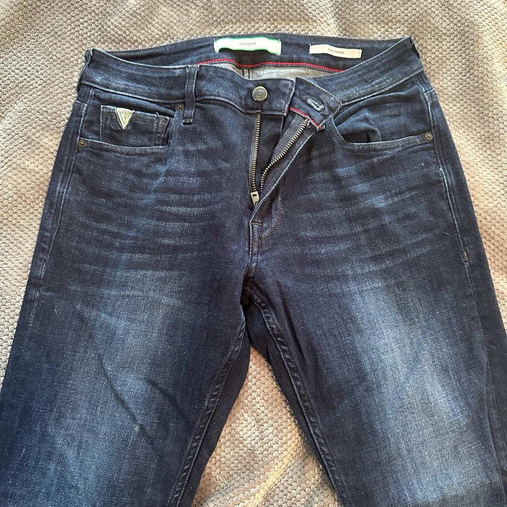 Mens Guess Original Design slim tapered jeans